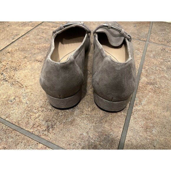 Easy Spirit Gray Suede Loafers - Picture 2 of 6